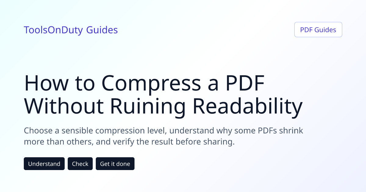 A large PDF becoming a smaller optimized document